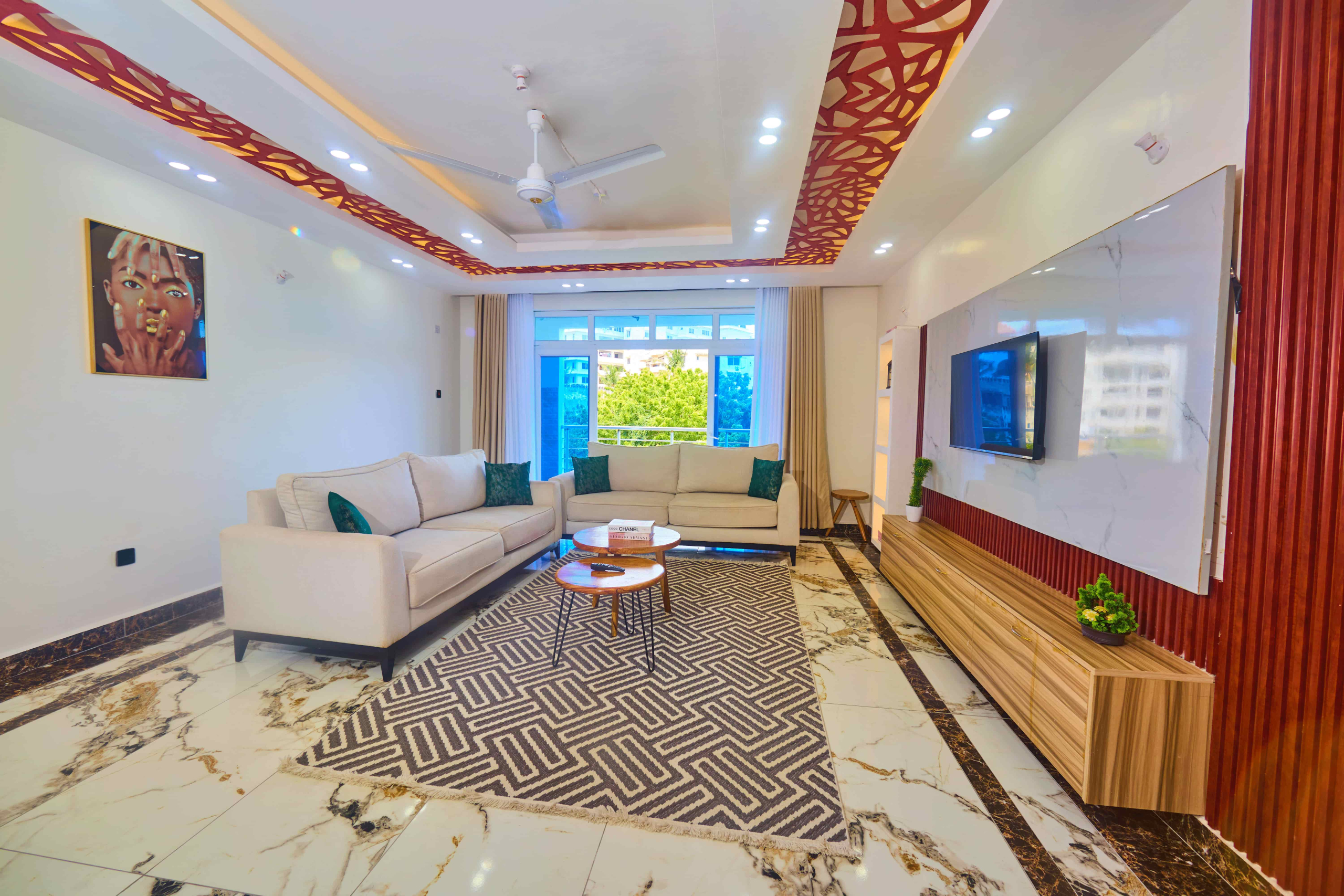 2 Bedroom BnB Apartment in Diani with Pool Seaview AC 12K/Night