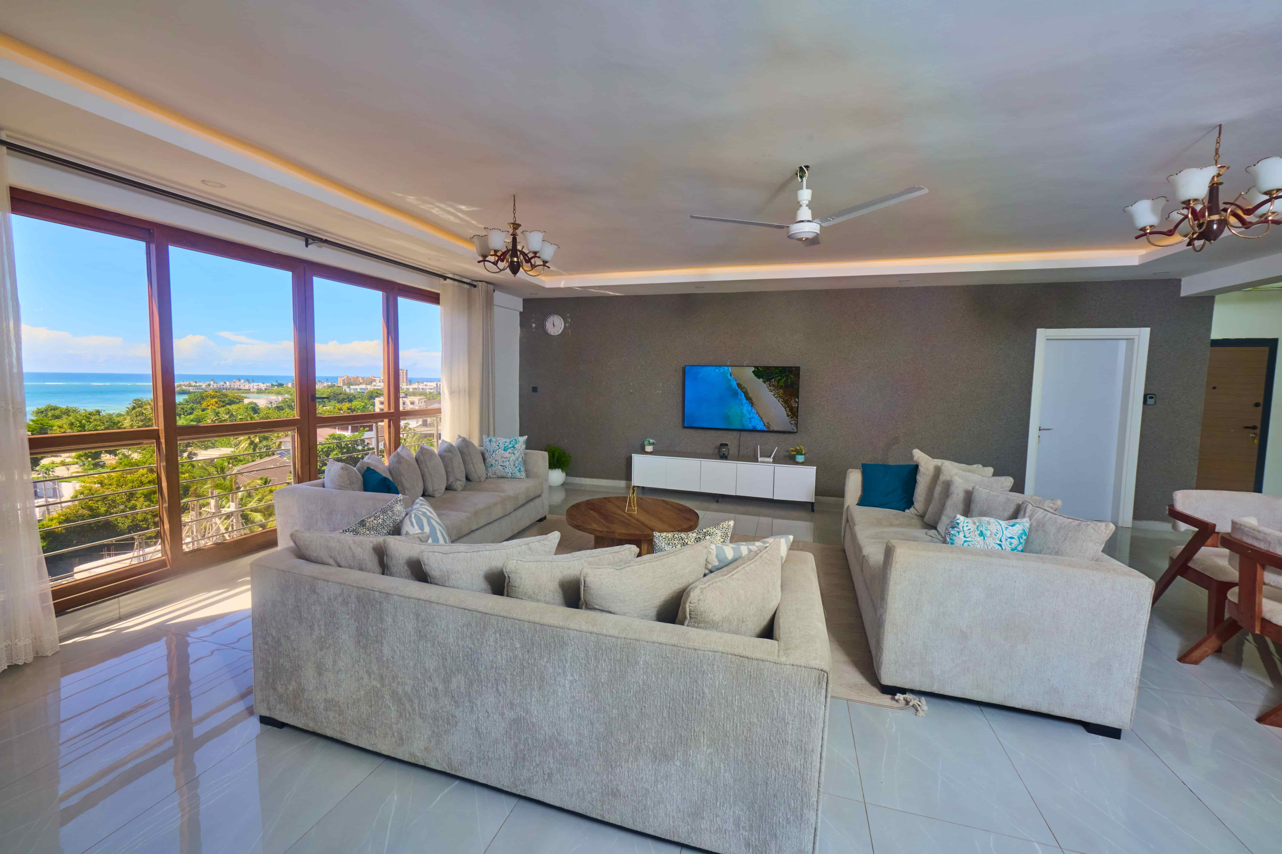 2 Bedroom BnB Apartment in Diani with Pool Seaview AC 12K/Night